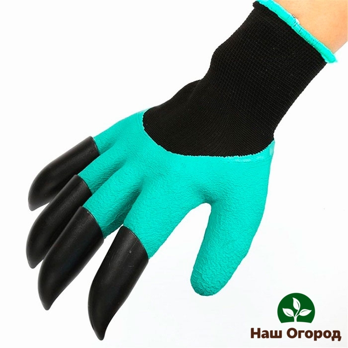 Efektné záhradné rukavice s pazúrmi