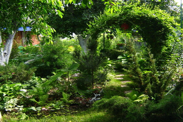 gemütliche Ecken im Garten Foto